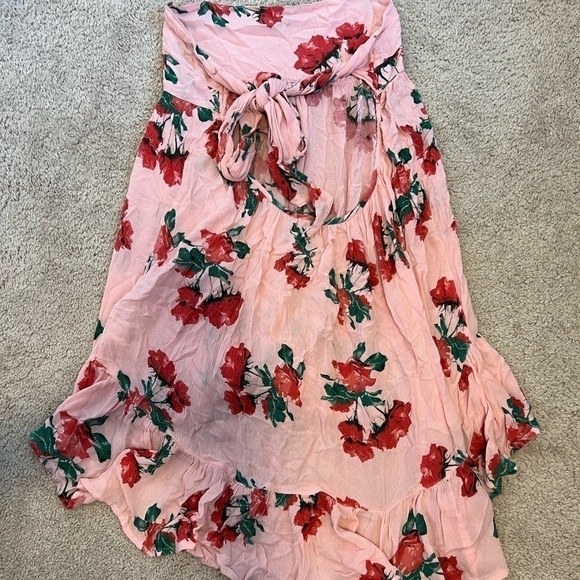 ASOS Women’s Pink Floral Flowy Top Size 6 - Picture 2 of 8